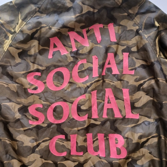 Vintage anti-social club camo jacket Size S - Picture 3 of 5